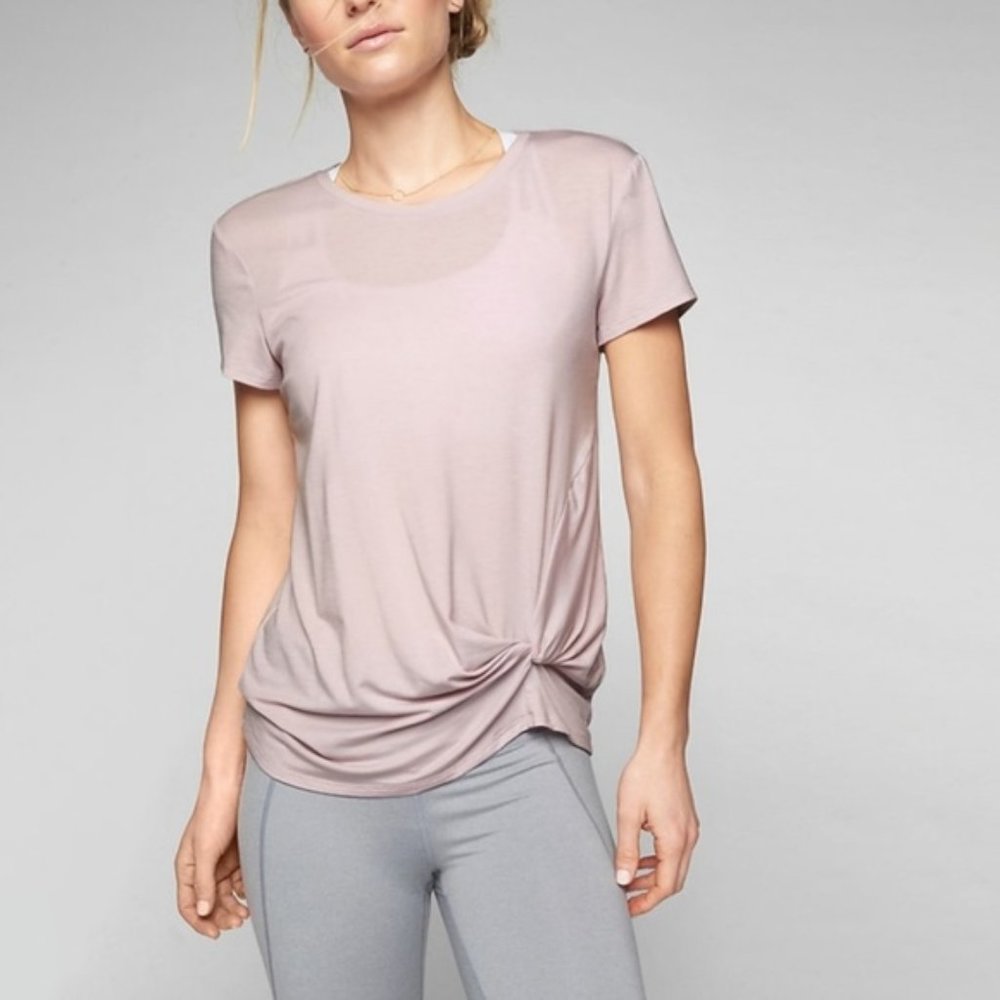 Athleta Ultimate Side Knot Tee Sz Medium